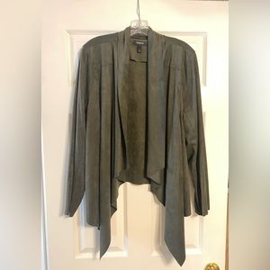 Torrid Olive Green Microsuede Jacket size 2 (XXL)